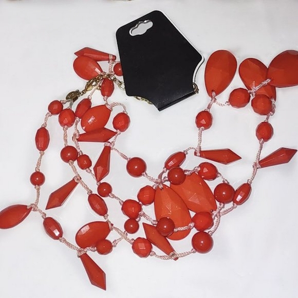 Orange Joan Rivers Vintage Necklace - Picture 4 of 9